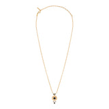 Collier pendentif onyx cristaux - blanc Blanc