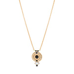 Collier pendentif femme onyx perles du Japon - blanc Blanc