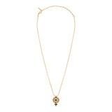 Collier pendentif scintillant hématite perles du Japon - vert Vert
