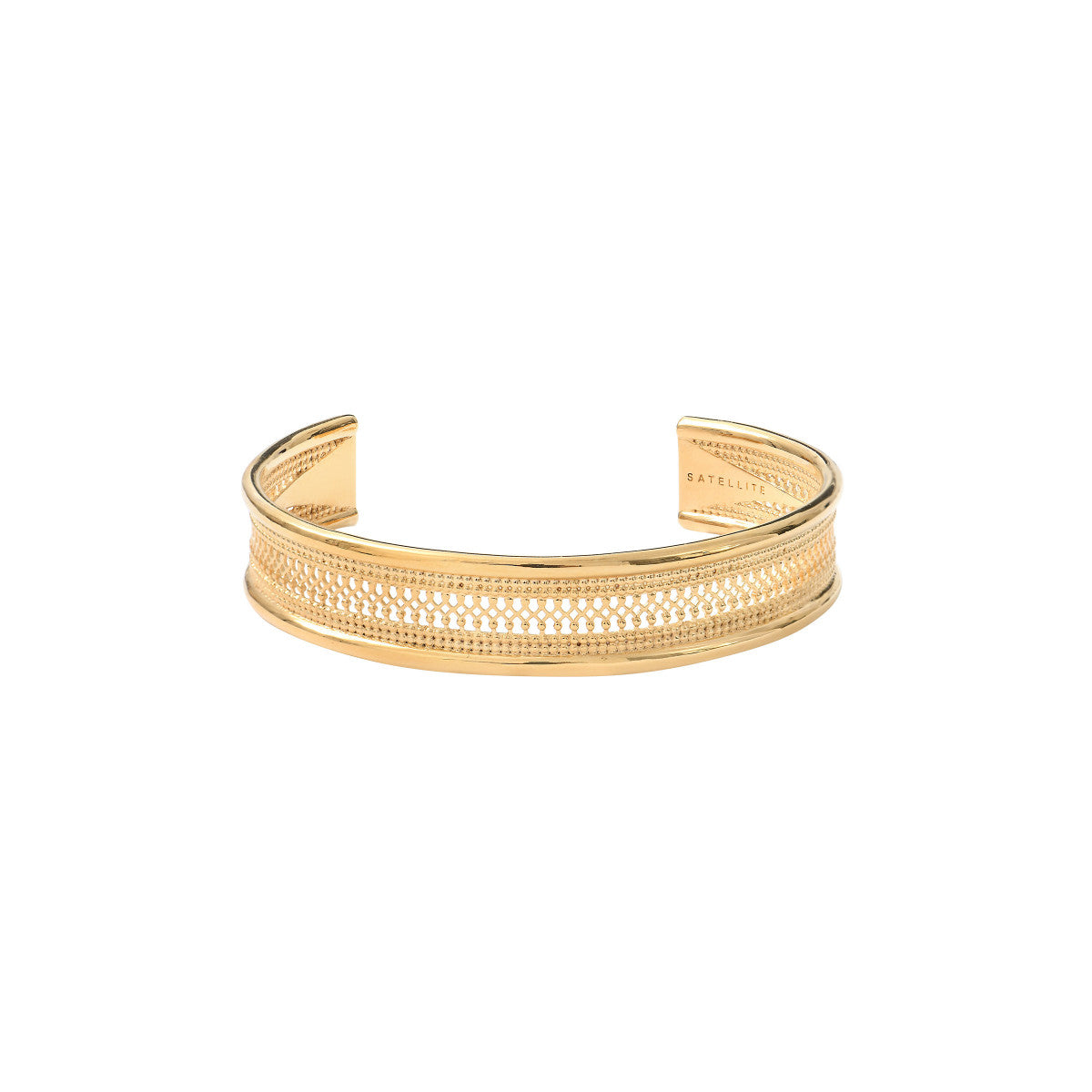 Bracelet jonc ajustable féminin métal doré à l'or fin - doré Dore