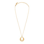 Collier pendentif réglable arty métal doré hématite - doré Dore