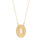 Collier pendentif réglable métal doré hématite - doré Dore