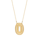 Collier pendentif réglable métal doré hématite - doré Dore