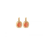 Boucles d'oreilles dormeuses cristal - rose Multi