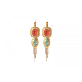 Boucles d'oreilles SOLEIL dormeuses cristaux - multicolore Multi