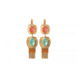 Boucles d'oreilles dormeuses fantaisie cristaux - multicolores Multi