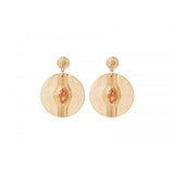 Boucles d'oreilles percées modernes cristaux - multicolore Multi