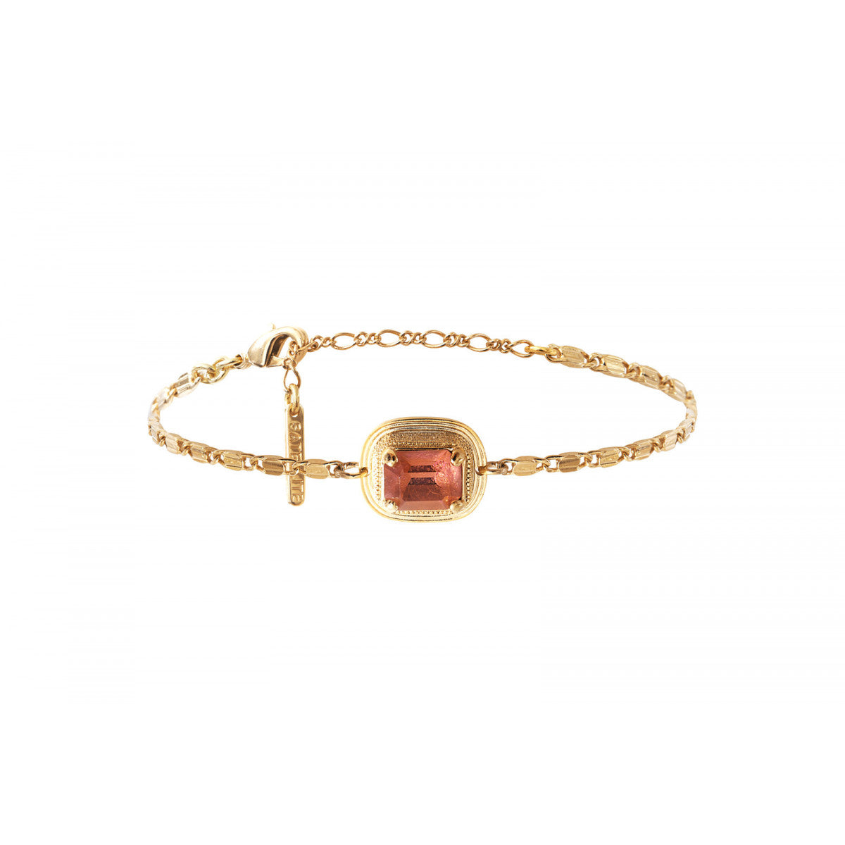 Bracelet chaîne cristal Prestige - rose Multi
