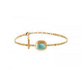 Bracelet chaîne cristal Prestige - vert d'eau Turquoise