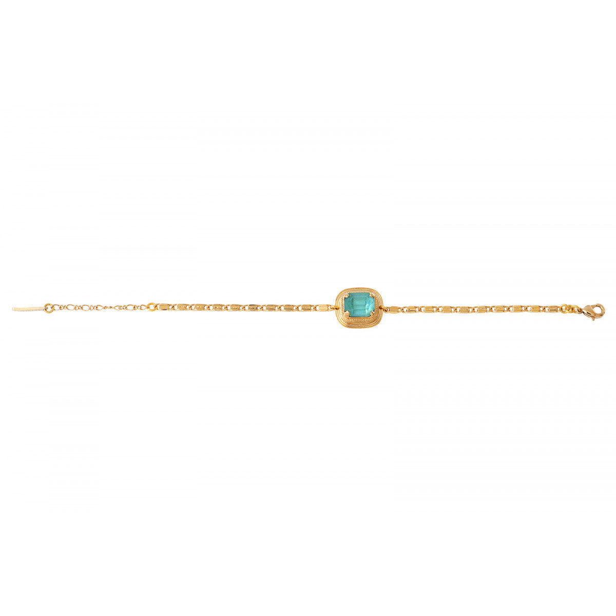 Bracelet chaîne cristal Prestige - vert d'eau Turquoise