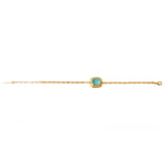 Bracelet chaîne cristal Prestige - vert d'eau Turquoise