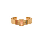Bracelet fantaisie cristaux fils métallisés - rose Multi