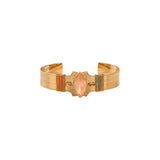 Bracelet fantaisie cristaux fils métallisés - rose Multi