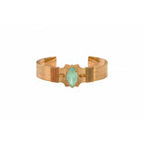 Bracelet habillé cristaux fils métallisés - turquoise Turquoise