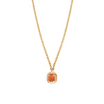 Collier pendentif mi-long cristal Prestige - rose Multi