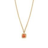 Collier pendentif mi-long cristal Prestige - rose Multi