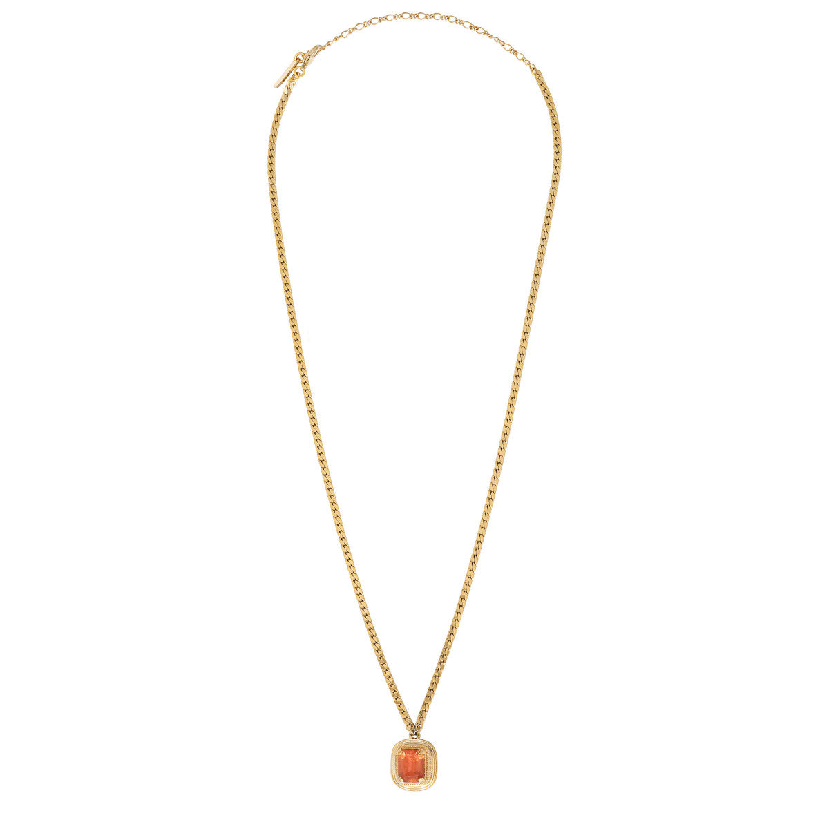 Collier pendentif mi-long cristal Prestige - rose Multi