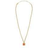 Collier pendentif mi-long cristal Prestige - rose Multi