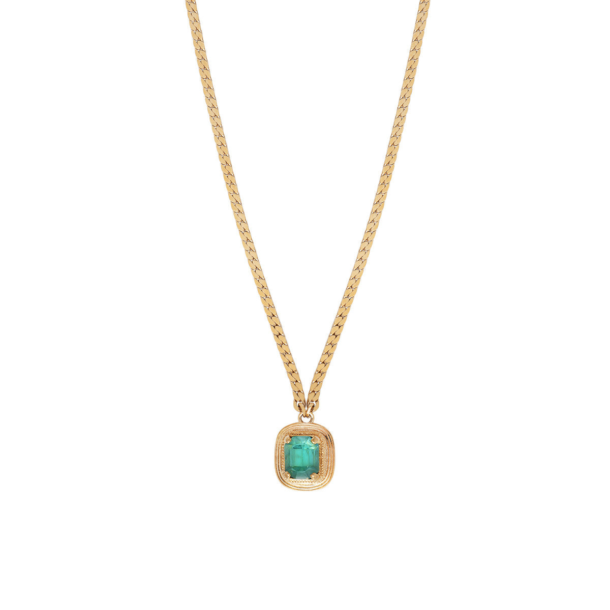 Collier pendentif mi-long cristal Prestige - turquoise Turquoise
