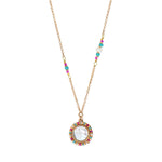 Collier pendentif réglable perles - nacre Nacre multi