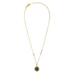 Collier pendentif réglable malachite - vert Vert multi