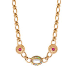 Collier chaîne court cristaux Prestige - blanc Blanc