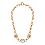 Collier chaîne court cristaux Prestige - blanc Blanc