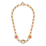 Collier chaîne court cristaux Prestige - blanc Blanc