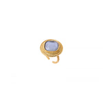 Bague cabochon ajustable chic - blanc Blanc