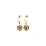 Boucles d'oreilles percées sophistiquées pierres dures - vert Vert multi