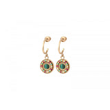 Boucles d'oreilles percées sophistiquées pierres dures - vert Vert multi