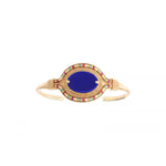 Bracelet jonc fin lapis lazuli - bleu Bleu multi