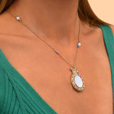 Collier pendentif réglable chic nacre - blanc Nacre multi