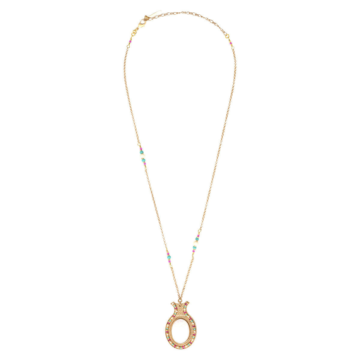 Collier pendentif réglable chic nacre - blanc Nacre multi