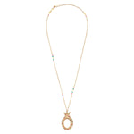 Collier pendentif réglable chic nacre - blanc Nacre multi