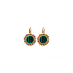 Boucles d'oreilles dormeuses perles - vert Vert multi