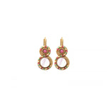 Boucles d'oreilles dormeuses nacre - blanc Nacre multi