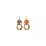 Boucles d'oreilles dormeuses nacre - blanc Nacre multi