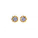 Boucles d'oreilles clips classiques cabochon - blanc Blanc