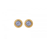 Boucles d'oreilles clips classiques cabochon - blanc Blanc