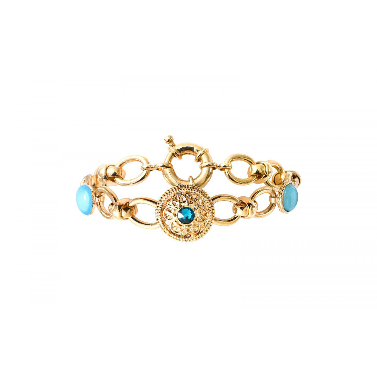 Bracelet chaîne intemporel cristal Prestige - turquoise Turquoise