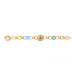 Bracelet chaîne intemporel cristal Prestige - turquoise Turquoise