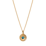 Collier pendentif romantique cristal Prestige - turquoise Turquoise
