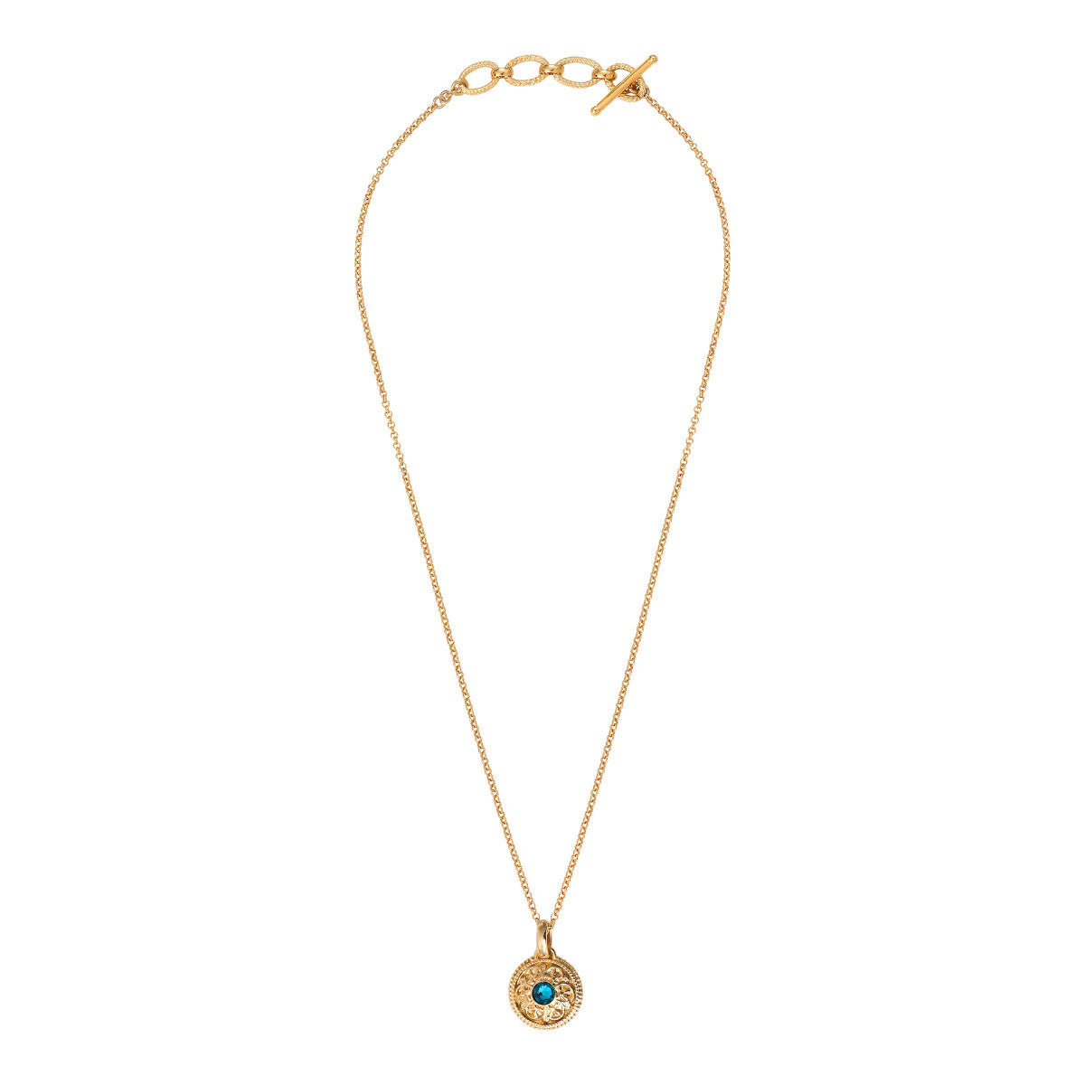 Collier pendentif romantique cristal Prestige - turquoise Turquoise