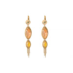 Boucles d'oreilles dormeuses festives cristaux - multicolore Multi