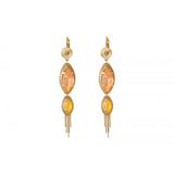 Boucles d'oreilles dormeuses festives cristaux - multicolore Multi