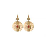 Boucles d'oreilles dormeuses modernes cristaux - multicolore Multi