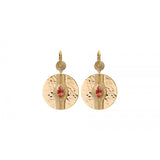 Boucles d'oreilles dormeuses modernes cristaux - multicolore Multi