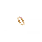 Bague fine chic cristal Prestige - rose Multi