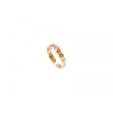 Bague fine chic cristal Prestige - rose Multi